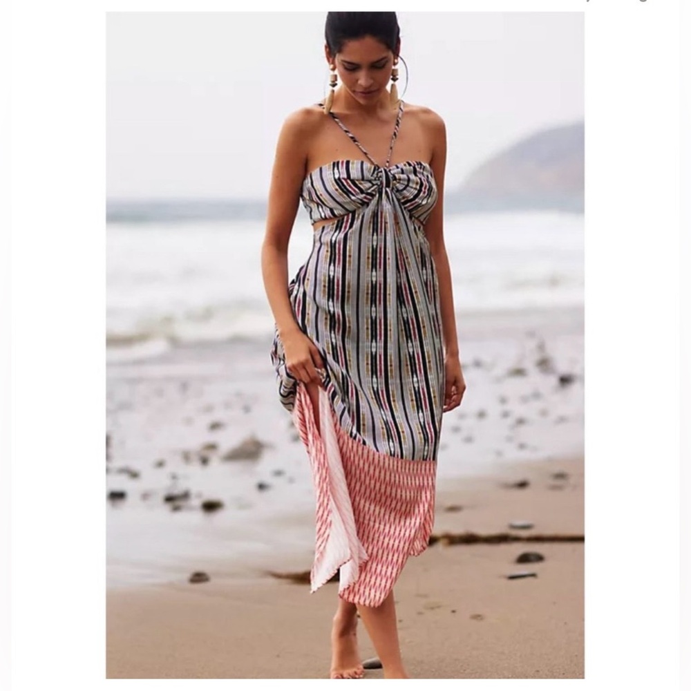 Anthropologie Bare Cutout Maxi Dress